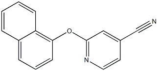 2-(naphthalen-1-yloxy)pyridine-4-carbonitrile 구조식 이미지
