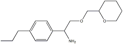 2-(oxan-2-ylmethoxy)-1-(4-propylphenyl)ethan-1-amine 구조식 이미지