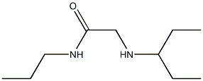 2-(pentan-3-ylamino)-N-propylacetamide Structure