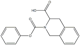 2-(phenoxycarbonyl)-1,2,3,4-tetrahydroisoquinoline-3-carboxylic acid Structure