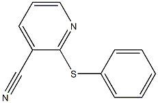 2-(phenylsulfanyl)pyridine-3-carbonitrile 구조식 이미지