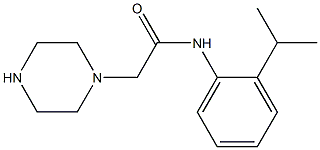 2-(piperazin-1-yl)-N-[2-(propan-2-yl)phenyl]acetamide Structure