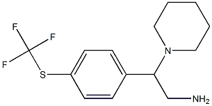 2-(piperidin-1-yl)-2-{4-[(trifluoromethyl)sulfanyl]phenyl}ethan-1-amine 구조식 이미지