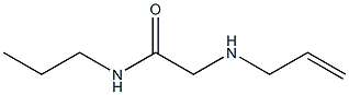 2-(prop-2-en-1-ylamino)-N-propylacetamide Structure