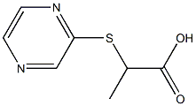 2-(pyrazin-2-ylthio)propanoic acid 구조식 이미지