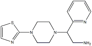 2-(pyridin-2-yl)-2-[4-(1,3-thiazol-2-yl)piperazin-1-yl]ethan-1-amine Structure