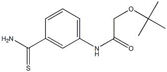 2-(tert-butoxy)-N-(3-carbamothioylphenyl)acetamide Structure