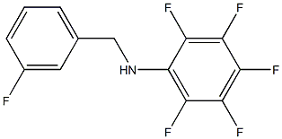 2,3,4,5,6-pentafluoro-N-[(3-fluorophenyl)methyl]aniline Structure