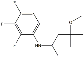 2,3,4-trifluoro-N-(4-methoxy-4-methylpentan-2-yl)aniline 구조식 이미지