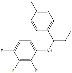 2,3,4-trifluoro-N-[1-(4-methylphenyl)propyl]aniline Structure
