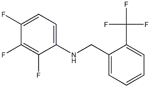 2,3,4-trifluoro-N-{[2-(trifluoromethyl)phenyl]methyl}aniline 구조식 이미지