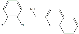 2,3-dichloro-N-(quinolin-2-ylmethyl)aniline Structure