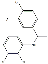 2,3-dichloro-N-[1-(3,4-dichlorophenyl)ethyl]aniline 구조식 이미지