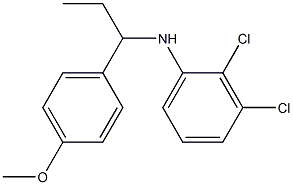 2,3-dichloro-N-[1-(4-methoxyphenyl)propyl]aniline Structure
