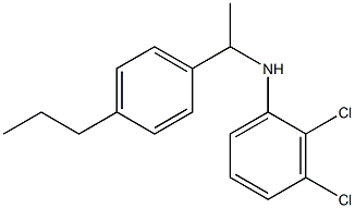 2,3-dichloro-N-[1-(4-propylphenyl)ethyl]aniline 구조식 이미지