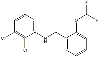 2,3-dichloro-N-{[2-(difluoromethoxy)phenyl]methyl}aniline Structure