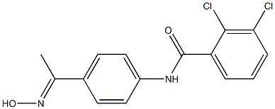 2,3-dichloro-N-{4-[1-(hydroxyimino)ethyl]phenyl}benzamide 구조식 이미지