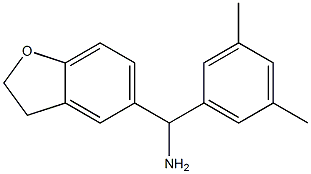 2,3-dihydro-1-benzofuran-5-yl(3,5-dimethylphenyl)methanamine 구조식 이미지