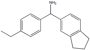 2,3-dihydro-1H-inden-5-yl(4-ethylphenyl)methanamine Structure