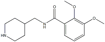 2,3-dimethoxy-N-(piperidin-4-ylmethyl)benzamide 구조식 이미지