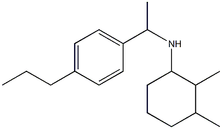 2,3-dimethyl-N-[1-(4-propylphenyl)ethyl]cyclohexan-1-amine Structure