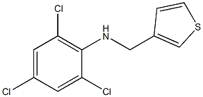 2,4,6-trichloro-N-(thiophen-3-ylmethyl)aniline Structure