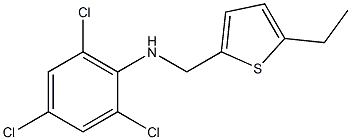 2,4,6-trichloro-N-[(5-ethylthiophen-2-yl)methyl]aniline 구조식 이미지