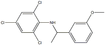 2,4,6-trichloro-N-[1-(3-methoxyphenyl)ethyl]aniline Structure