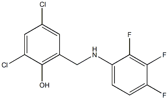 2,4-dichloro-6-{[(2,3,4-trifluorophenyl)amino]methyl}phenol 구조식 이미지