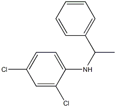 2,4-dichloro-N-(1-phenylethyl)aniline 구조식 이미지