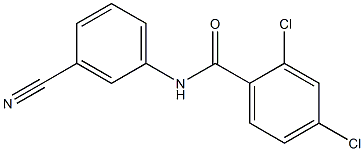 2,4-dichloro-N-(3-cyanophenyl)benzamide Structure