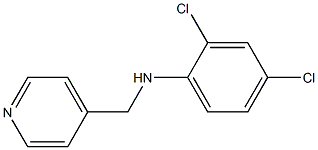 2,4-dichloro-N-(pyridin-4-ylmethyl)aniline Structure