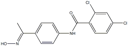2,4-dichloro-N-{4-[1-(hydroxyimino)ethyl]phenyl}benzamide Structure