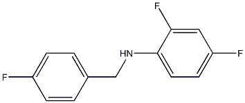 2,4-difluoro-N-[(4-fluorophenyl)methyl]aniline Structure