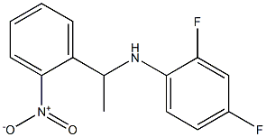 2,4-difluoro-N-[1-(2-nitrophenyl)ethyl]aniline Structure