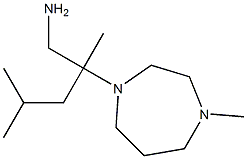 2,4-dimethyl-2-(4-methyl-1,4-diazepan-1-yl)pentan-1-amine Structure