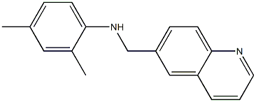 2,4-dimethyl-N-(quinolin-6-ylmethyl)aniline 구조식 이미지