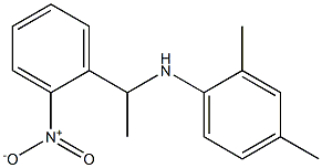2,4-dimethyl-N-[1-(2-nitrophenyl)ethyl]aniline Structure