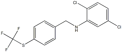 2,5-dichloro-N-({4-[(trifluoromethyl)sulfanyl]phenyl}methyl)aniline 구조식 이미지
