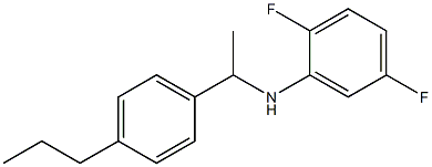 2,5-difluoro-N-[1-(4-propylphenyl)ethyl]aniline Structure