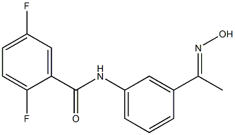 2,5-difluoro-N-{3-[(1E)-N-hydroxyethanimidoyl]phenyl}benzamide 구조식 이미지