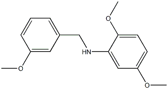 2,5-dimethoxy-N-[(3-methoxyphenyl)methyl]aniline Structure