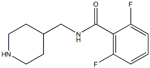 2,6-difluoro-N-(piperidin-4-ylmethyl)benzamide Structure