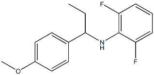 2,6-difluoro-N-[1-(4-methoxyphenyl)propyl]aniline Structure