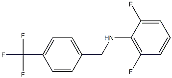 2,6-difluoro-N-{[4-(trifluoromethyl)phenyl]methyl}aniline 구조식 이미지