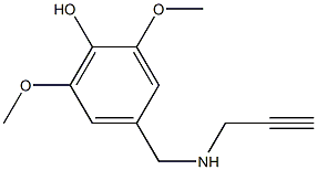 2,6-dimethoxy-4-[(prop-2-yn-1-ylamino)methyl]phenol Structure