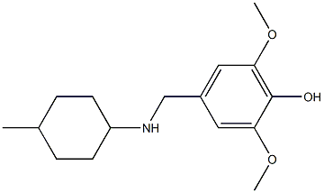 2,6-dimethoxy-4-{[(4-methylcyclohexyl)amino]methyl}phenol Structure