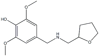 2,6-dimethoxy-4-{[(oxolan-2-ylmethyl)amino]methyl}phenol Structure