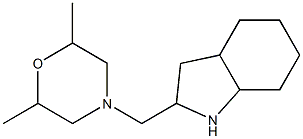 2,6-dimethyl-4-(octahydro-1H-indol-2-ylmethyl)morpholine 구조식 이미지