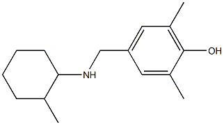 2,6-dimethyl-4-{[(2-methylcyclohexyl)amino]methyl}phenol 구조식 이미지